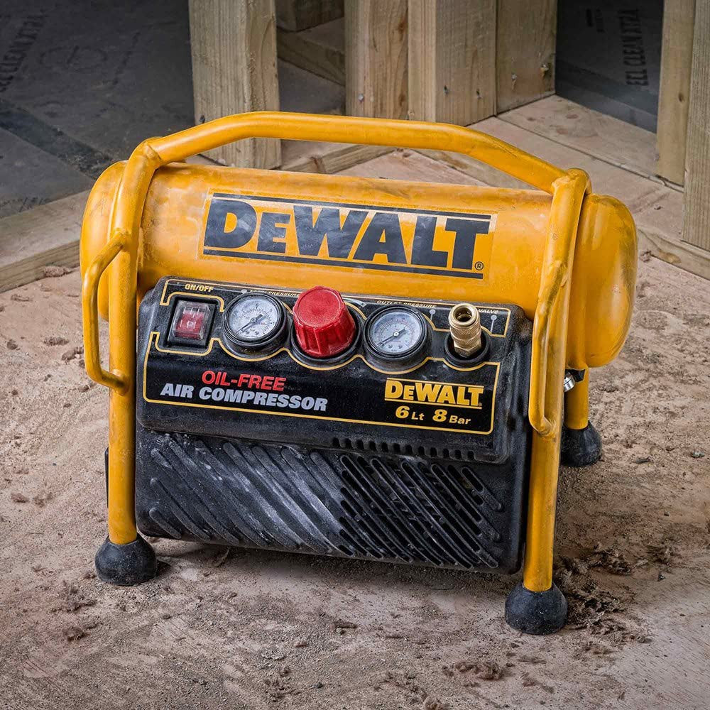 Kit cloueur de finition DPN2330 + Compresseur DPC6MRC + Boîte à clous sans tête Dewalt CPROF374