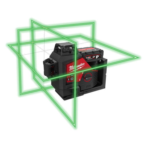Laser vert 3 lignes 360º Milwaukee M123PL-0C