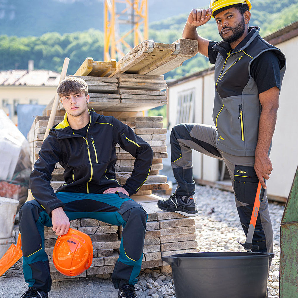 Pantalon de travail extensible Kapriol Dynamic pétrole/noir