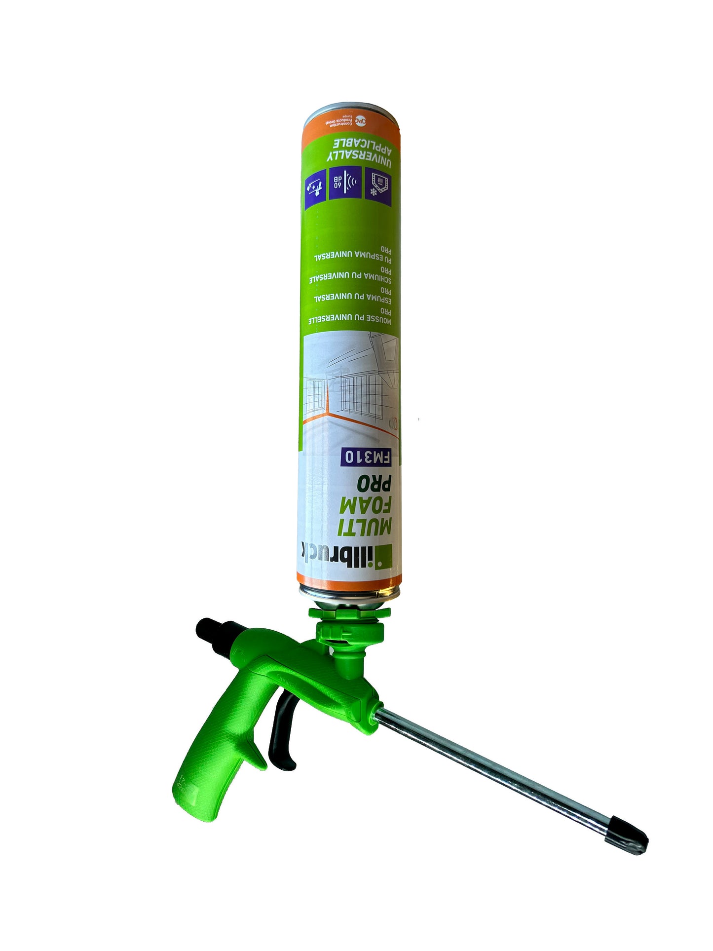 Boîte de 12 unités Illbruck Pot en mousse de polyuréthane 2 en 1 750ml FM310