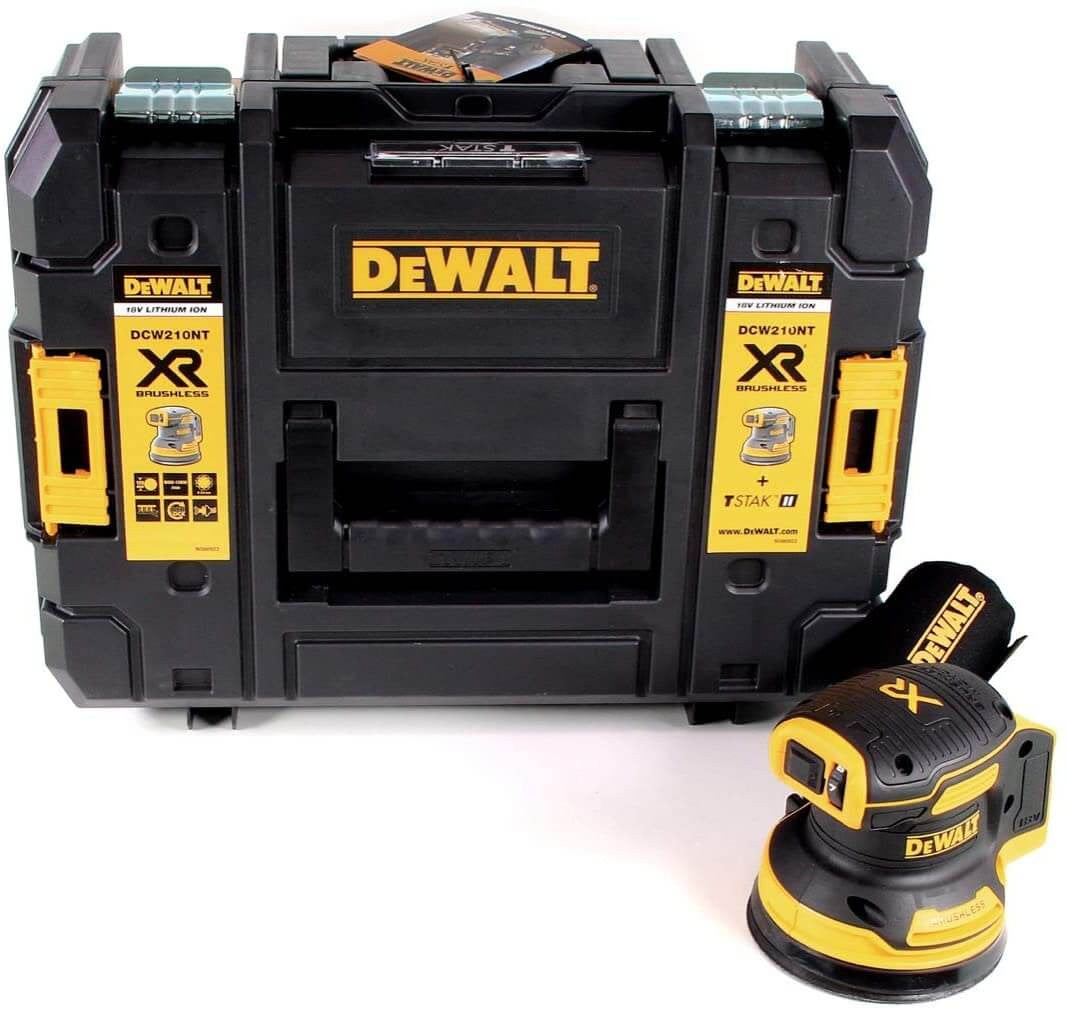 Lijadora Rotorbital sin escobillas XR 18V Ø125mm con maletín Dewalt DCW210NT DEWALT - 1