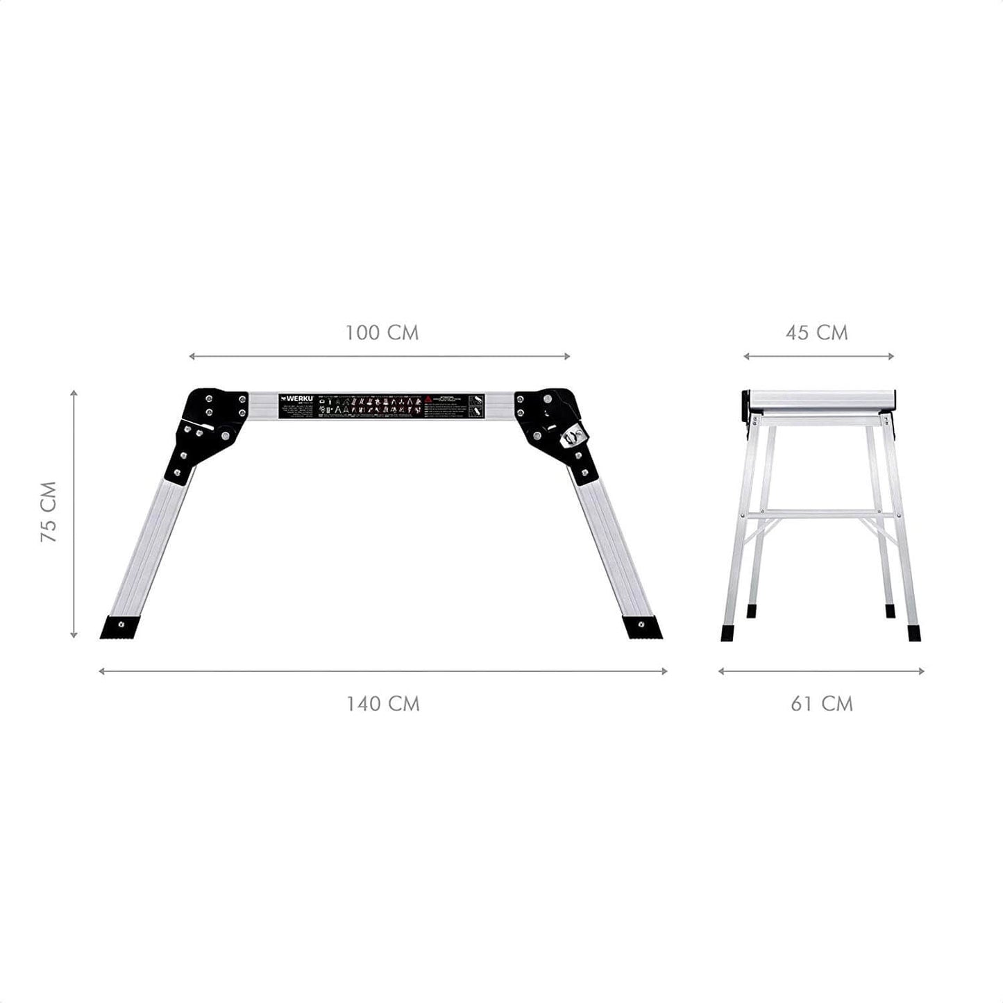 Plataforma Andamio Móvil Aluminio 100cm Werku WK700170 WERKU - 7