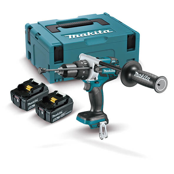 Taladro Percutor BL 18V LXT 115Nm con 2 baterías 5Ah y maletín Makita DHP481RTJ MAKITA - 2