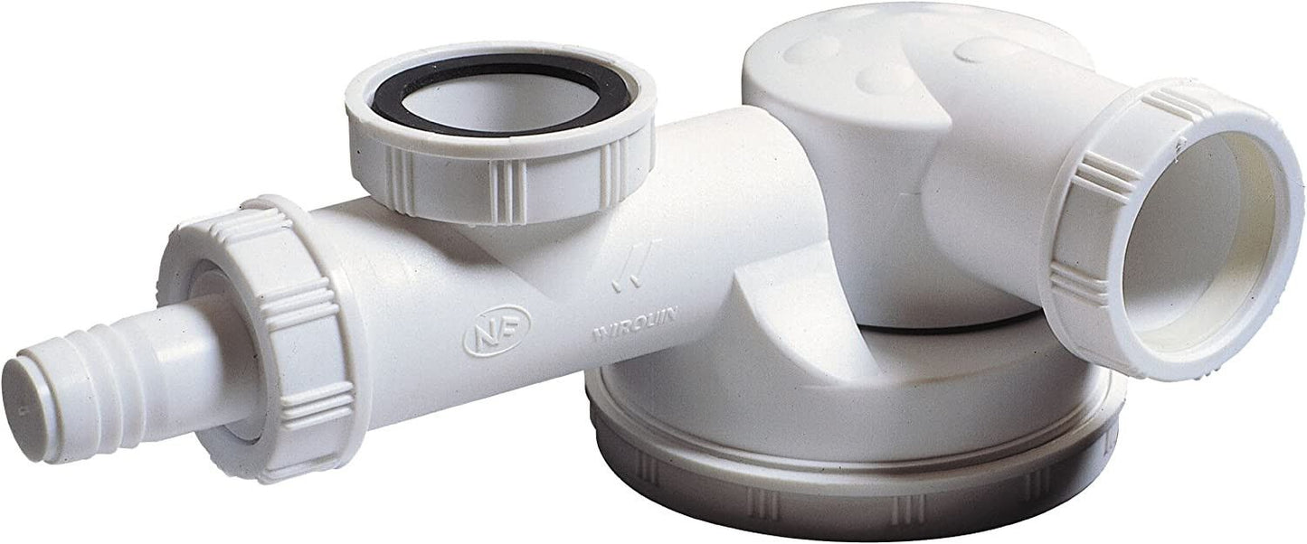 Siphon gain de place avec douille TM100040 Wirquin 30718387 WIRQUIN - 1