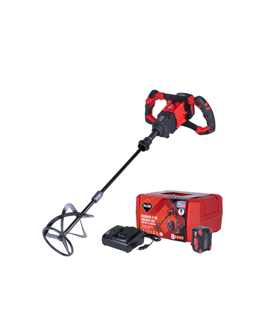 Batteur électrique Rubimix E-10 ENERGY 18V sur batterie + batterie 5Ah et valise RUBI - 2
