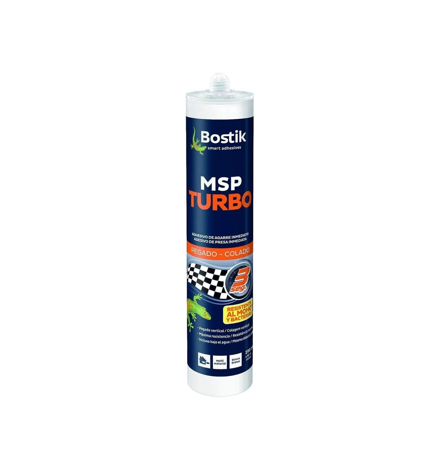 Cartucho Adhesivo de Agarre inmediato Bostik MSP TURBO 290 ml
