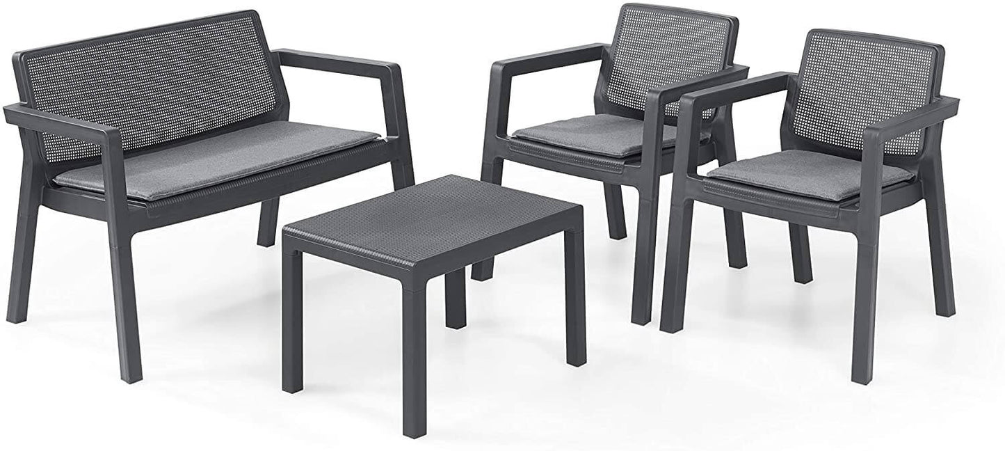 Ensemble de meubles de terrasse ou de jardin 4 pièces Emily Keter