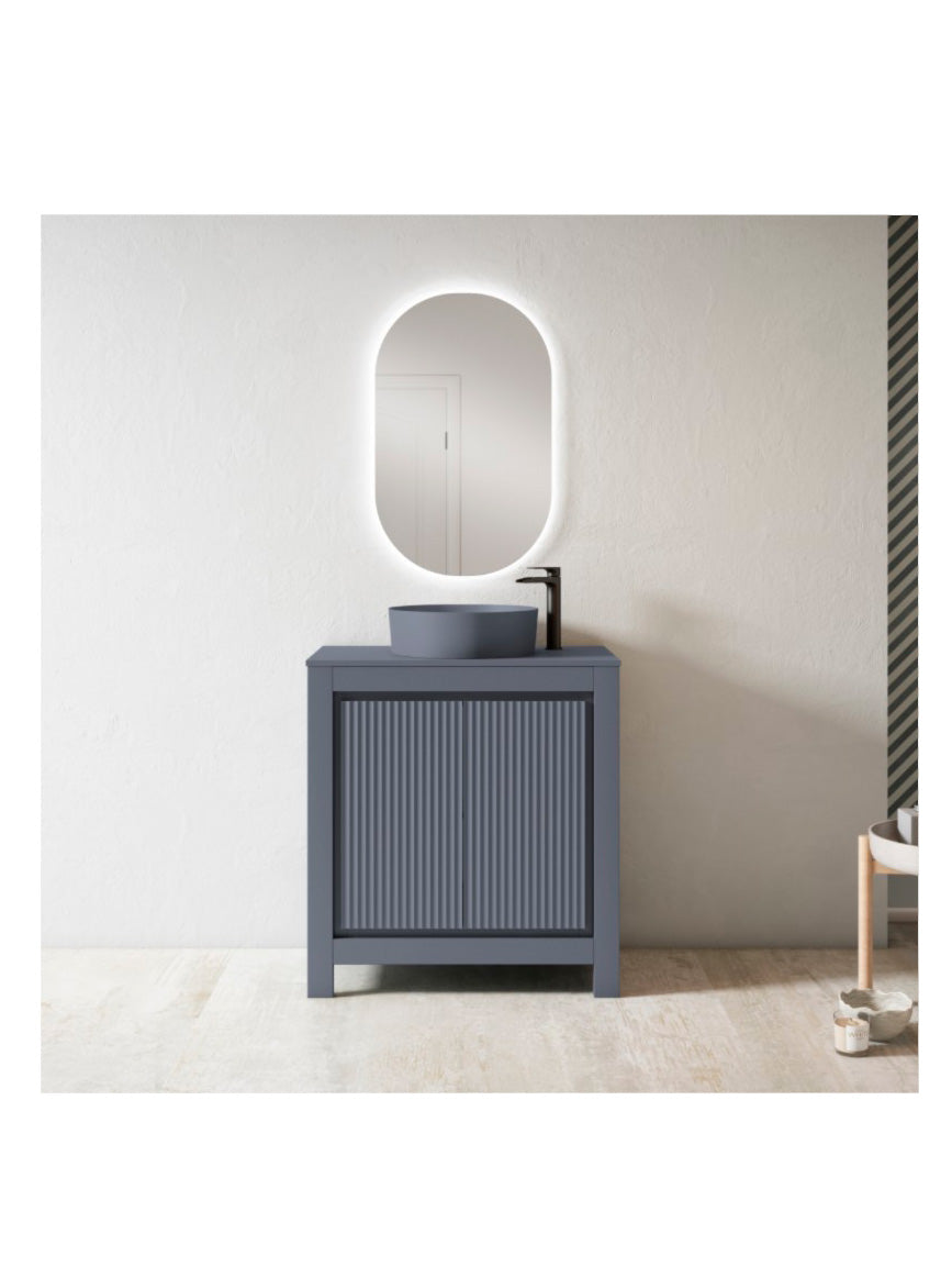 Ensemble de meubles de salle de bain VEGA + Plan de travail 80 COULEURS + Lavabo 40 COULEURS Avio VisoBath