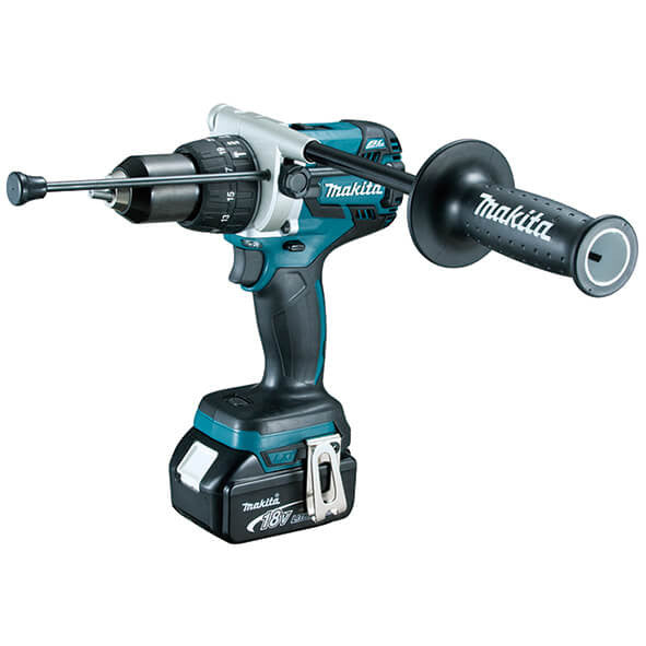 Kit combo marteau perforateur DHP481RTJ + clé à chocs DTW700Z 18V avec 2 batteries 5.0Ah et mallette Makita DLX2480TJ2