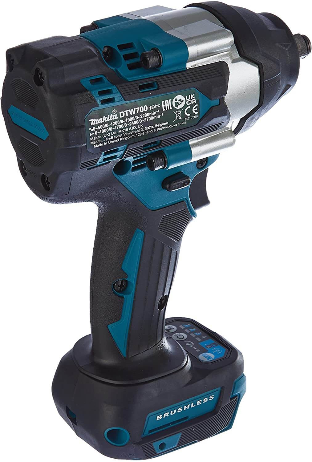 Kit combo marteau perforateur DHP481RTJ + clé à chocs DTW700Z 18V avec 2 batteries 5.0Ah et mallette Makita DLX2480TJ2