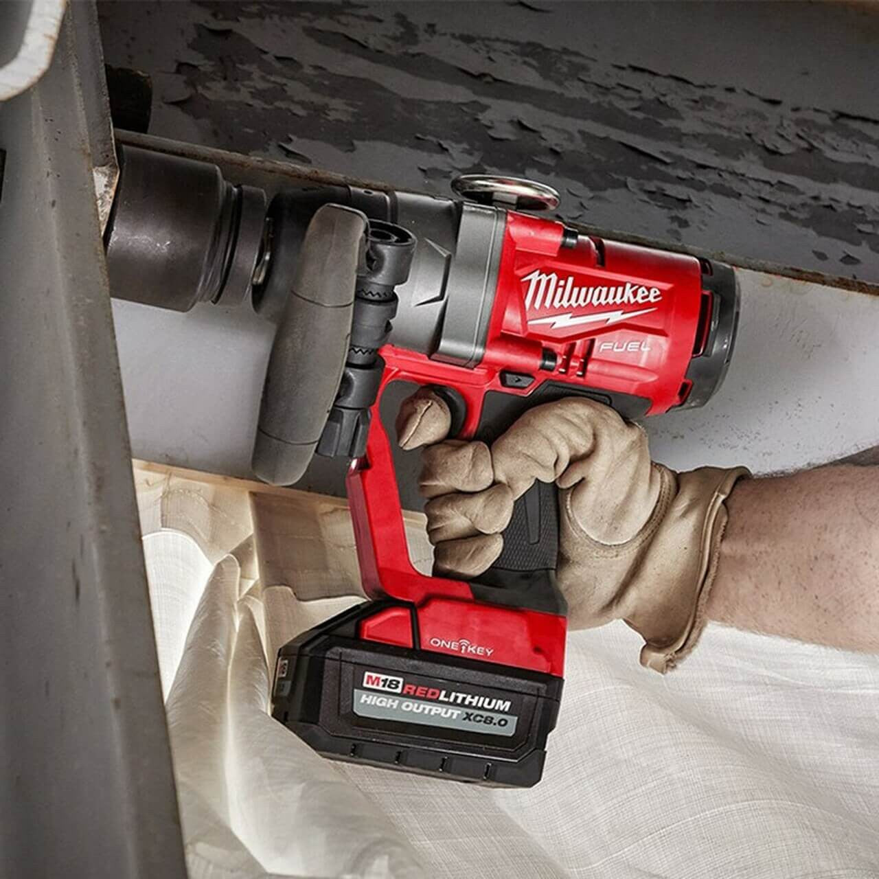 Clé à chocs à couple élevé 2.400Nm 18V 1 pouce avec mallette Milwaukee M18ONEFHIWF1-0X