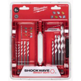Mallette plastique multi-matériaux avec 8pcs Milwaukee