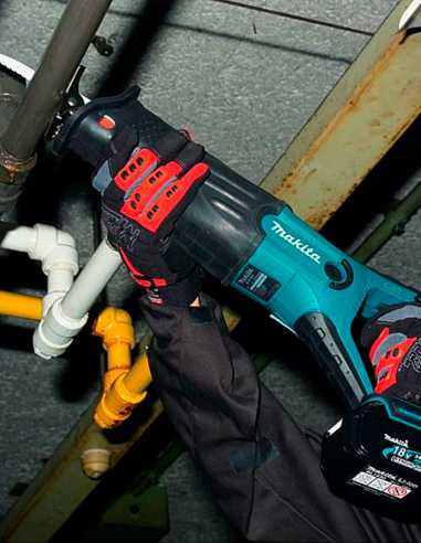 Kit Makita Marteau perforateur DHP486 + Scie à guichet DJR186 + 2bat 5Ah + chargeur + sac LXT600 DLX2486BL2
