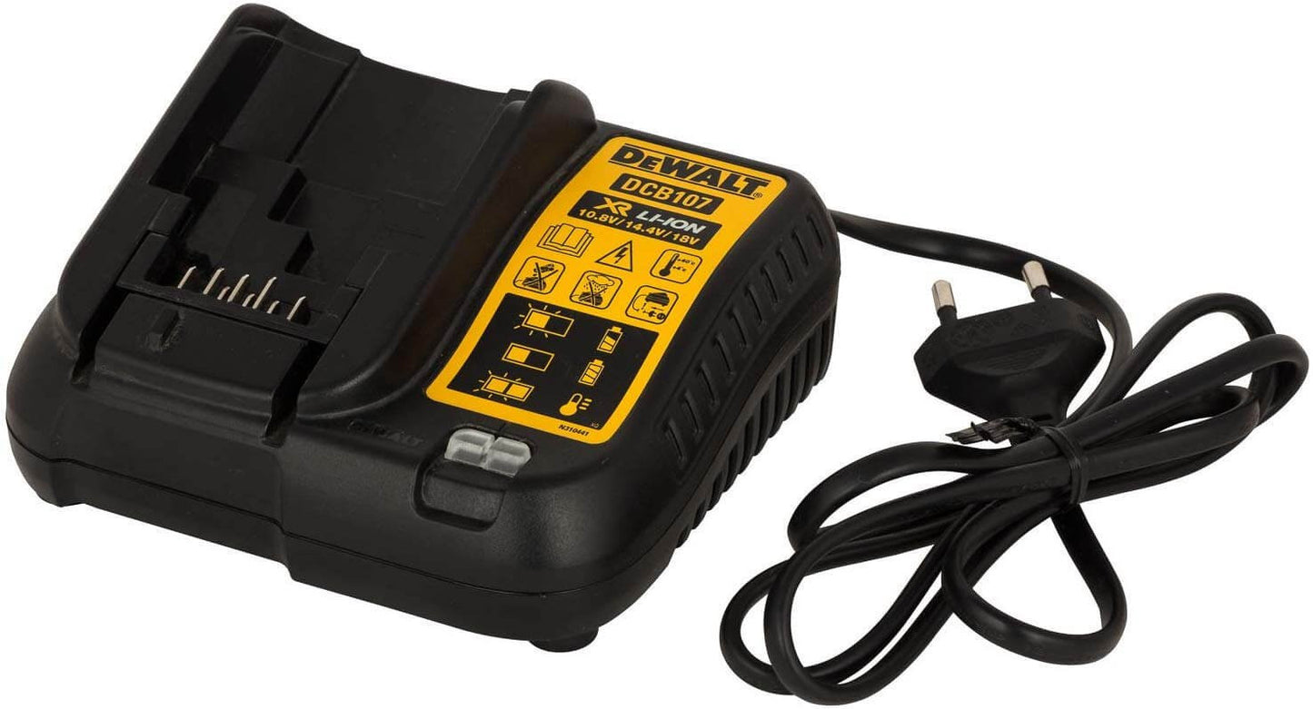 Kit Dewalt Marteau perforateur DCD796 + Scie à guichet DCS369 + 2bat 2Ah + chargeur DCB107 + TSTAK VI DCK269D2