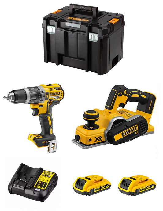 Kit Dewalt Marteau perforateur DCD796 + Brosse DCP580 + 2bat 2Ah + Chargeur + TSTAK VI DCK280D2