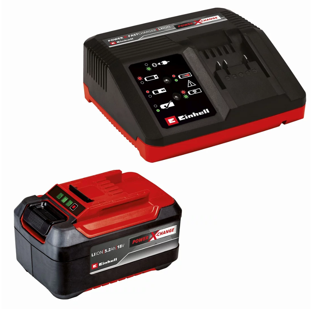 Pack Chargeur rapide + Batterie 5.2Ah 18V Einhell