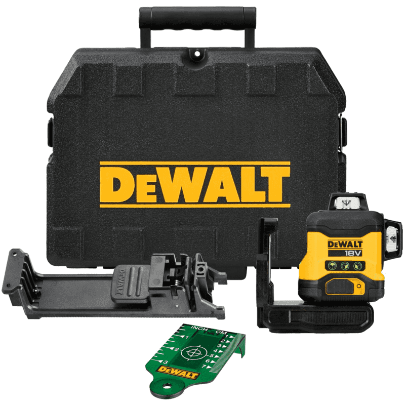 Mega Combo Placoplâtre : Tournevis DCF620+ Marteau DCH133+ Niveau DCLE34031N + 2 Batteries 18V Dewalt