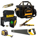 Kit plaques de plâtre : Niveau laser vert DW088CG + 5 outils Dewalt