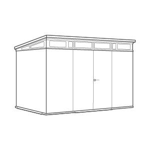 Abri de jardin ARTISAN 11x7 de 340x226x218cm Keter