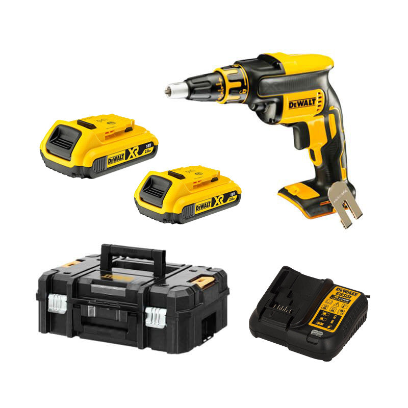 Visseuse pour plaques de plâtre Dewalt DCF620D2- 18v. 2 batteries 2.0 Ah avec valise