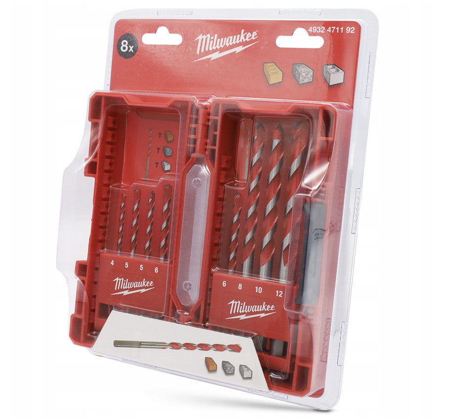 Coffret Plastique Super Drill 8pcs Milwaukee