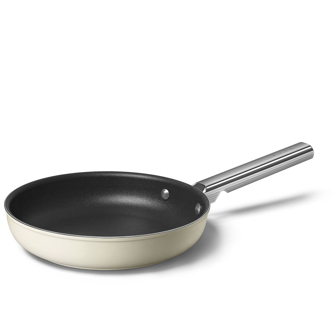 Lot de 4 poêles à frire antiadhésives Smeg Matte Cream