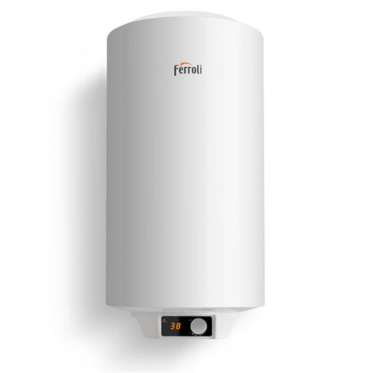 Chauffe-eau électrique installation verticale 97L 100 Tiber C Ferroli