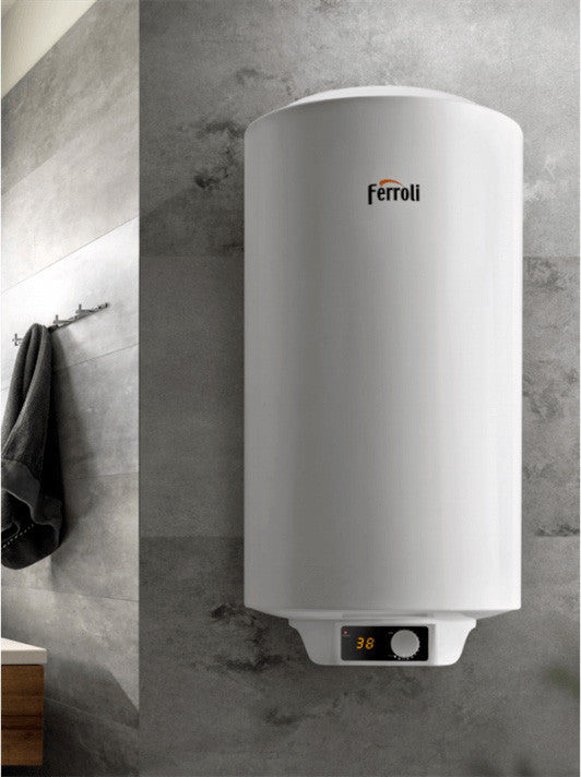 Chauffe-eau électrique installation verticale 97L 100 Tiber C Ferroli