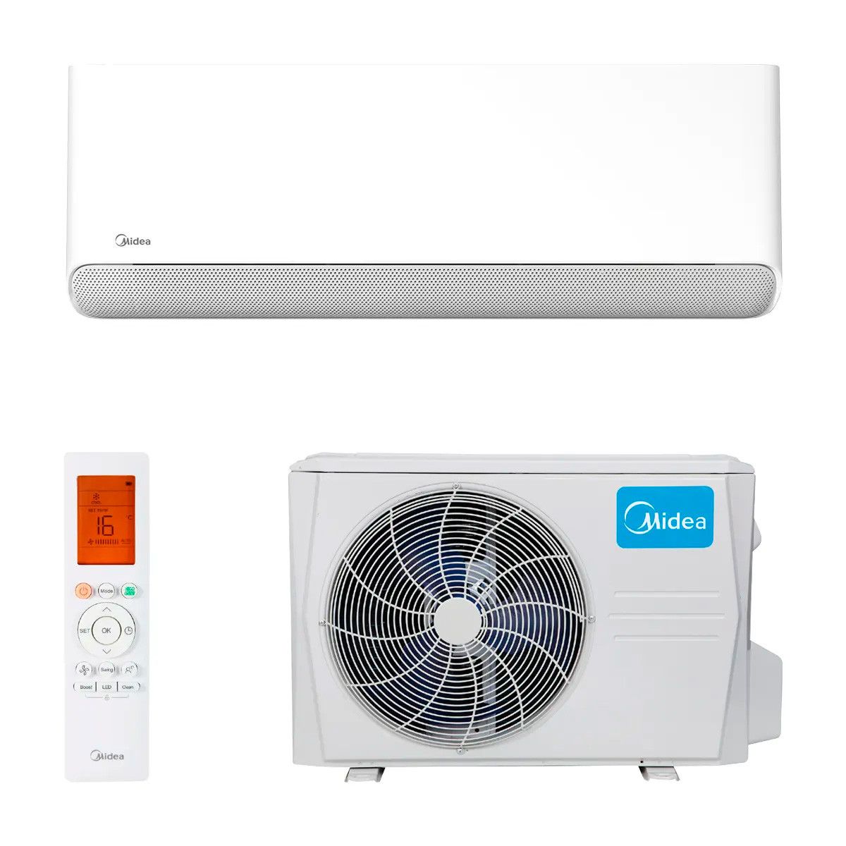 Ensemble monosplit mural série Breezeless E R32 - 2,6 kW Midea 13950385