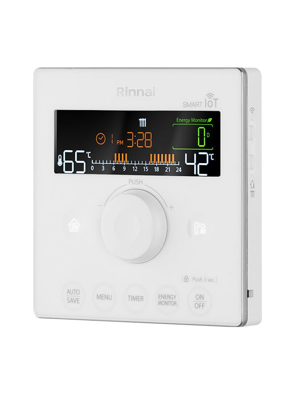 Chaudière gaz à condensation manuelle Wifi chronothermostat ZEN 24 Rinnai R-REBKBI2424FF-LPG