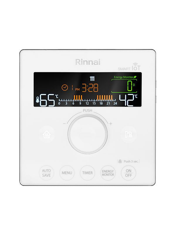 Chaudière gaz à condensation manuelle Wifi chronothermostat ZEN 24 Rinnai R-REBKBI2424FF-LPG