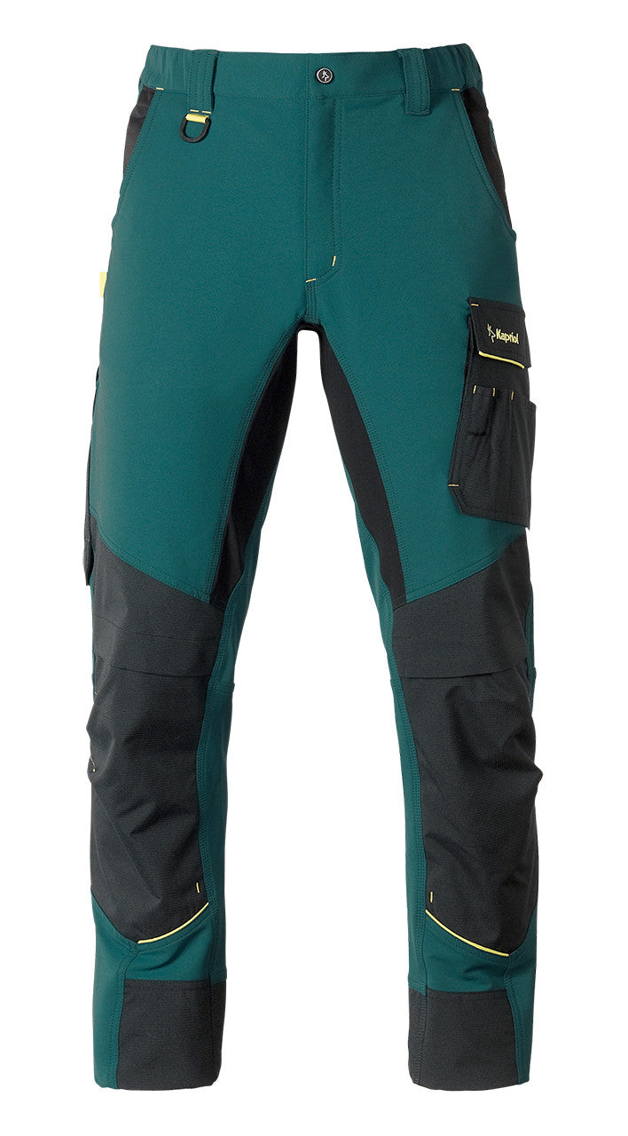 Pantalon de travail extensible Kapriol Dynamic pétrole/noir