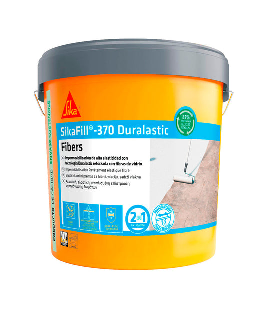 Sikafill-370 Fibres Peinture Imperméable Pot 5kg
