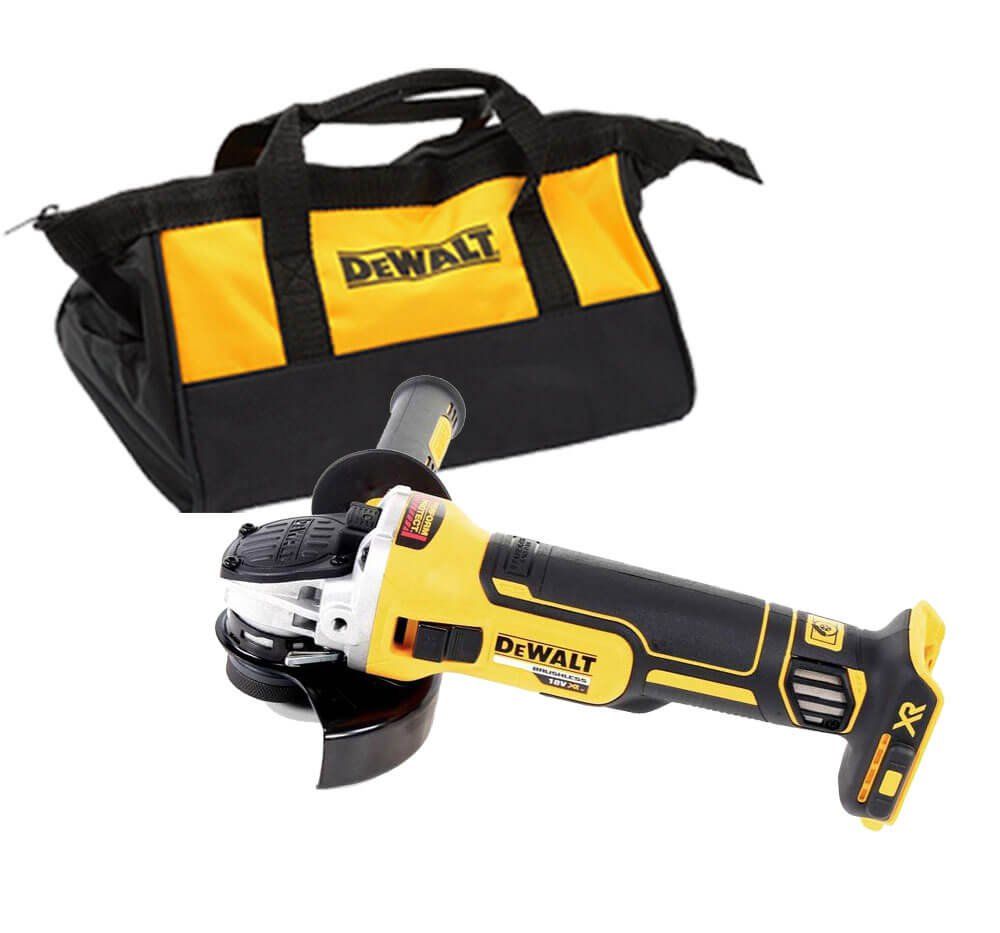 Meuleuse sans balai Dewalt DCG405Z avec sac