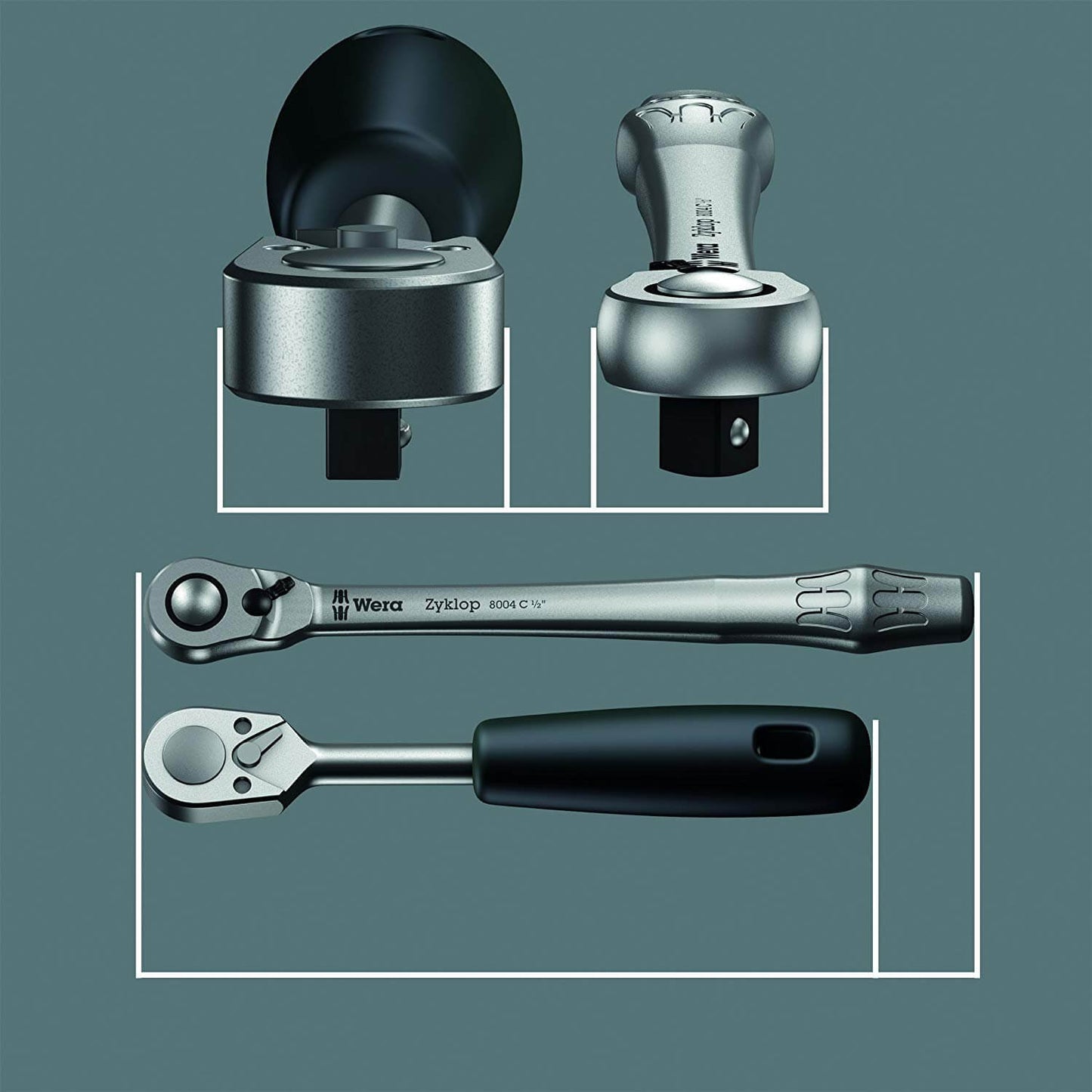 Cliquet 8004 A Zyklop Metal 1/4" Wera 004004