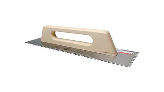 Truelle en acier inoxydable avec manche en bois fermé 48 cm Rubi