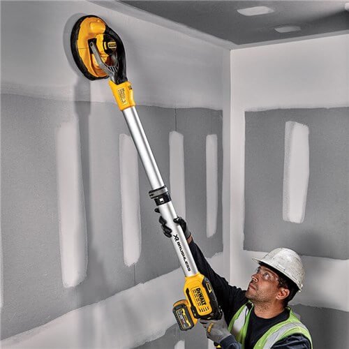 Ponceuse télescopique XR 18V sans balais pour plaques de plâtre avec 2 batteries 6.0Ah Dewalt DCE800T2
