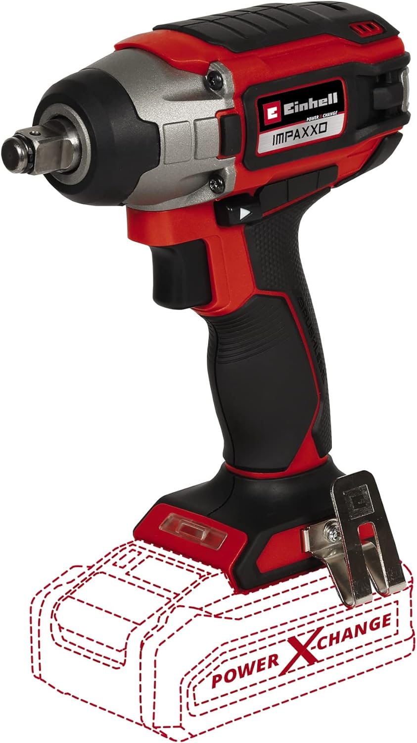 Clé à chocs sur batterie 18V 240Nm Power X-Change Einhell IMPAXXO 18/230
