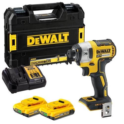 Dewalt DCF887D2 18V XR Brushless Impact Driver 205Nm avec 2 x 2Ah batteries et étui