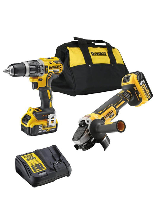 Set Dewalt DCK288P2 18V XR - Meuleuse + Marteau perforateur + Sac + 2 Batteries LI-ION 5.0Ah