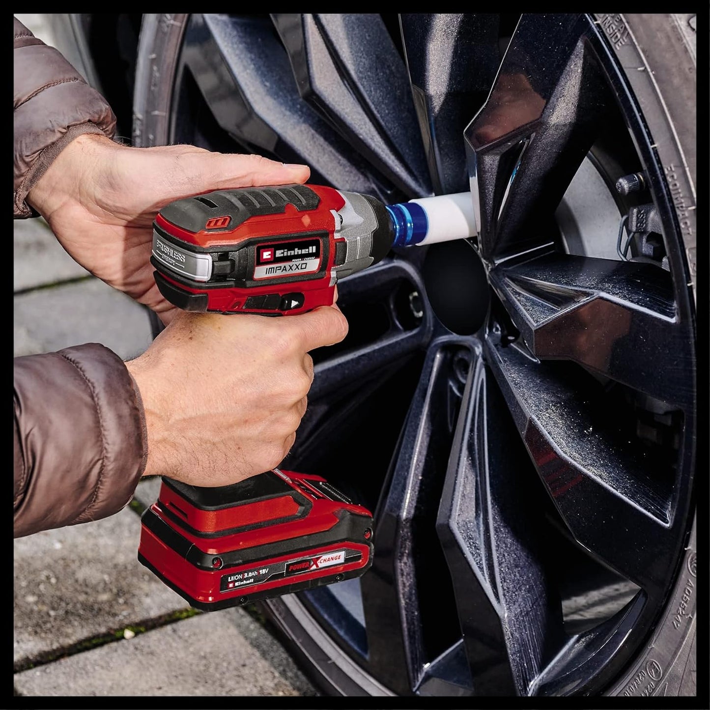 Clé à chocs sur batterie 18V 240Nm Power X-Change Einhell IMPAXXO 18/230