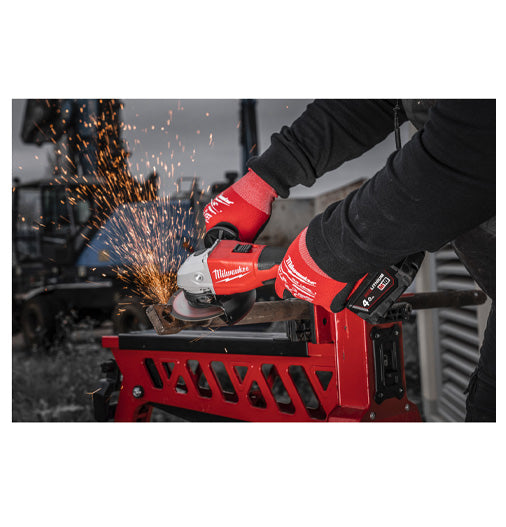 Meuleuse d'angle M18 125 mm avec interrupteur à bouton-poussoir Milwaukee M18BLSAG125X-0