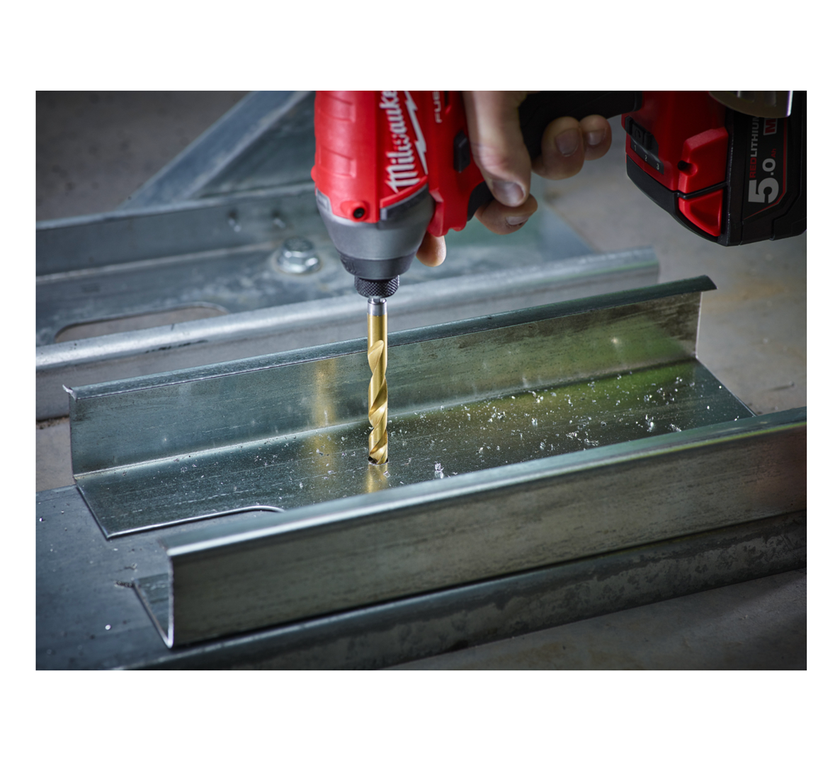 Tousse 10 mèche SHOCKWAVE HSS-G TIN RED HEX Milwaukee