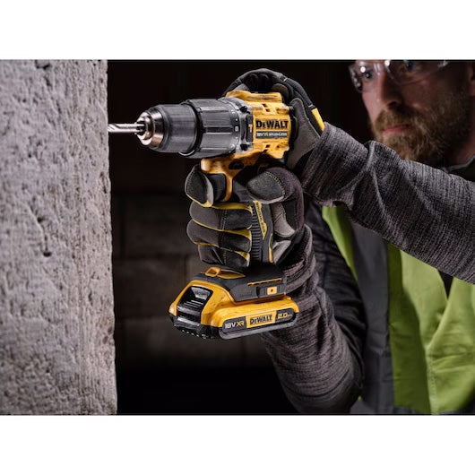 Marteau perforateur XR 18V Édition Limitée 100 ans avec 2bat 2Ah + Valise Dewalt DCD100YD2T