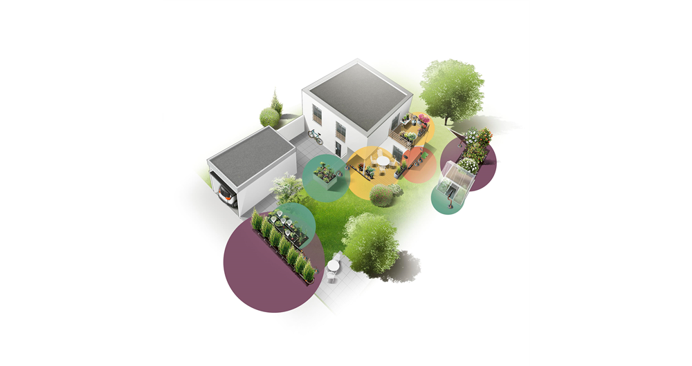 Ensemble de balcon Micro-Dip pour 15 plantes Gardena 13401-20