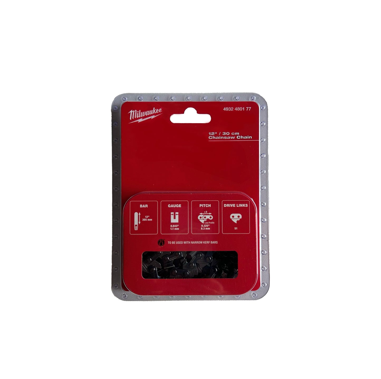 Chaîne pour tronçonneuse d'élagage 30cm Milwaukee FTHCHS30