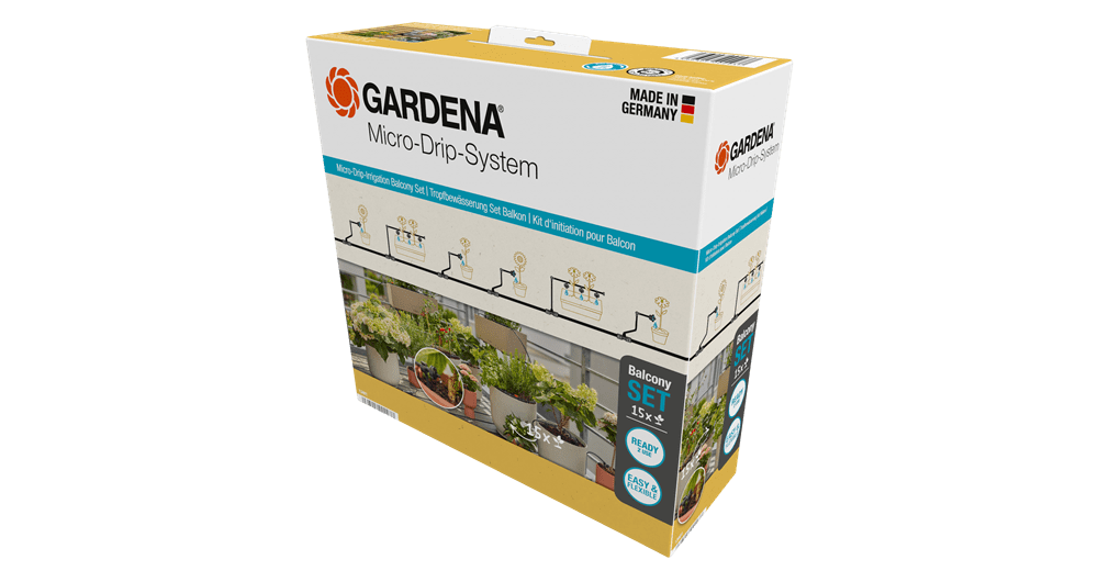 Ensemble de balcon Micro-Dip pour 15 plantes Gardena 13401-20
