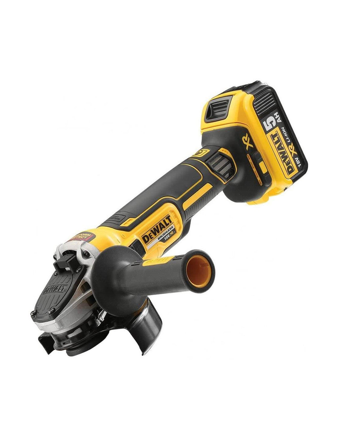Meuleuse sans balais 18V XR 125mm avec 2 batteries 5Ah et mallette de transport Dewalt DCG405P2