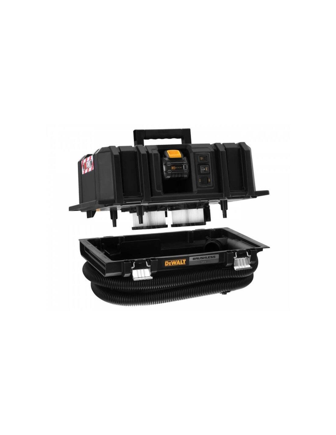 Dewalt 54V XR Flexvolt M-Class XR Aspirateur pour solides et liquides + 2 batteries 6.0Ah et chargeur DCV586MT2