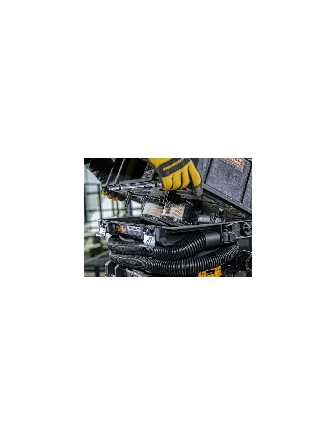 Dewalt 54V XR Flexvolt M-Class XR Aspirateur pour solides et liquides + 2 batteries 6.0Ah et chargeur DCV586MT2